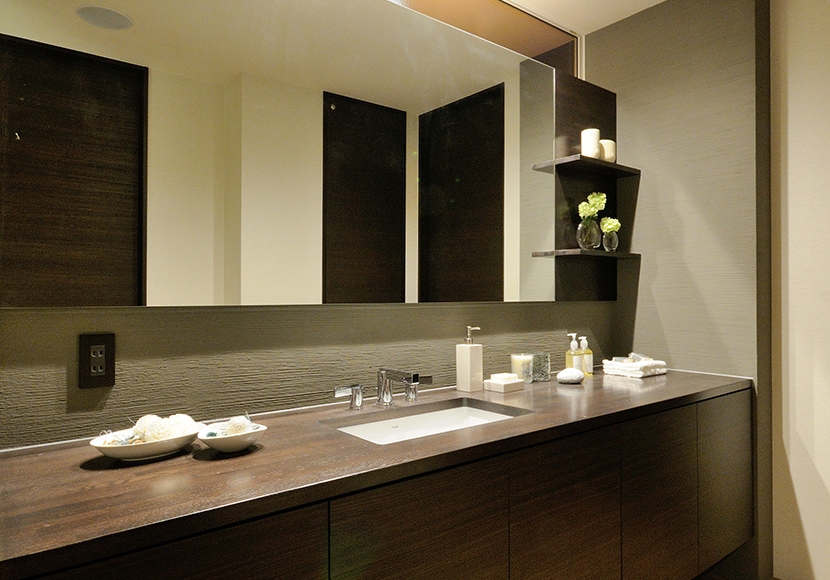 ５．広々としたパウダースペース